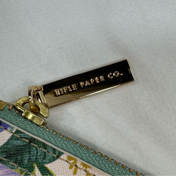 Rifle Paper Co. Zipper Clutch Pouch And Keychain Wristlet Garden Party Floral - Picture 3 of 12